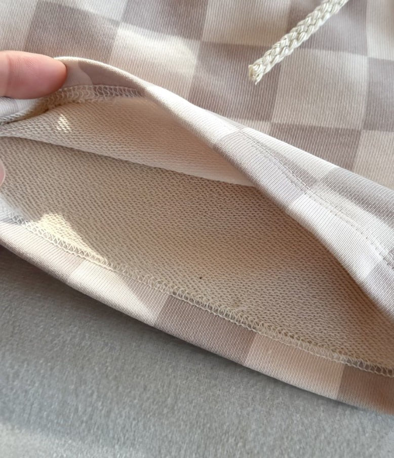 French Terry Checkered Set