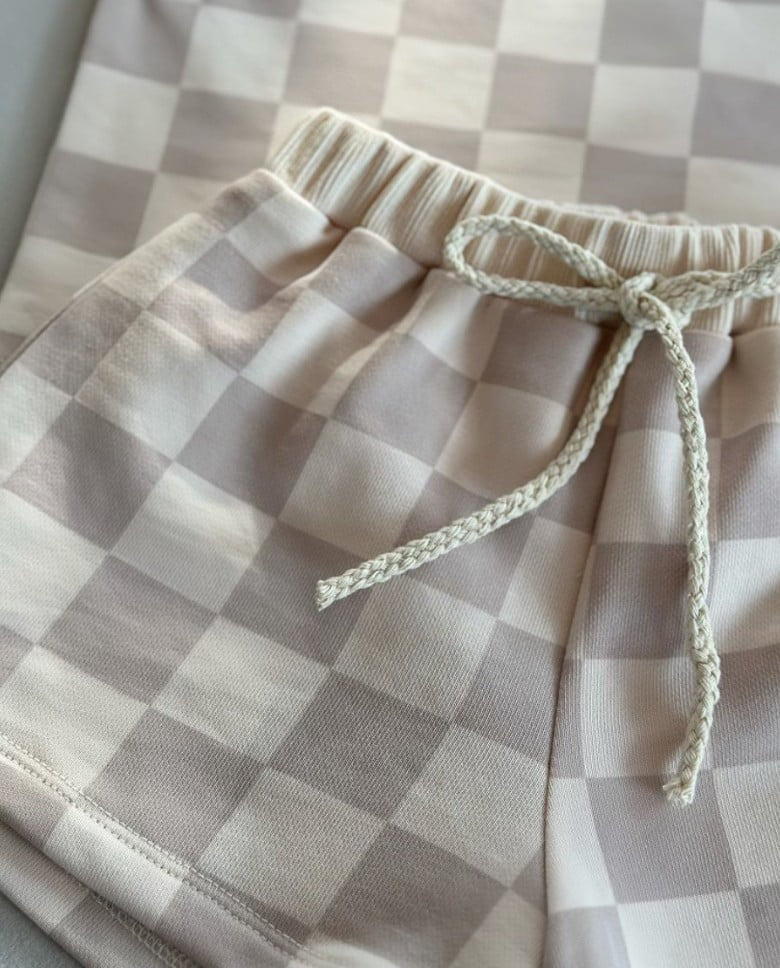 French Terry Checkered Set