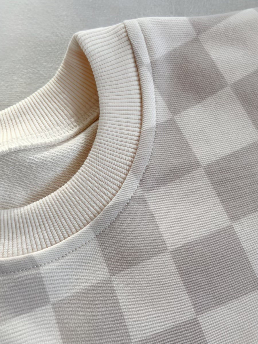 French Terry Checkered Set
